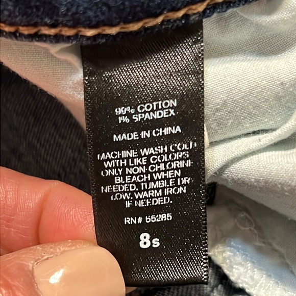 Express Jeans Legging MIA Midrise 8s NWOT Destructed Dark Wash - Picture 7 of 12